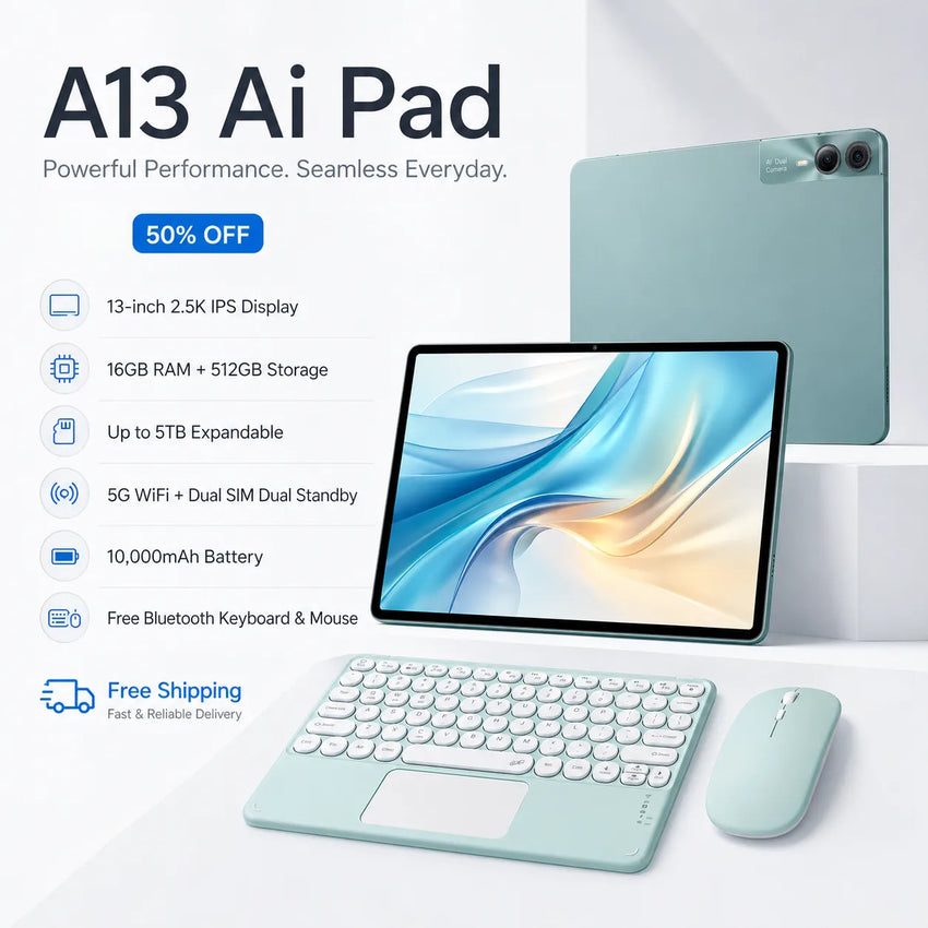 A13 Pad Pro – Best Cheap 13" Android Tablet | 16GB+512GB